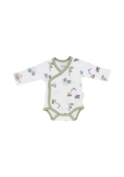 Tiffany Baby & Kids Tiffany Baby Work Machine Theme Kruvaze Bebek Body 13022 Ekru