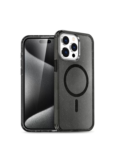 Joko Apple İphone 15 Pro Max Star Magsafe Kapak - Siyah Şeffaf