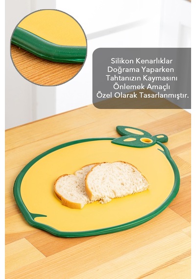 Meyve,sebze, Kesme Doğrama Tahtası,meyve Şekilli Kesme Tahtası ,esnek Kesim Tahtası-limon Motifli