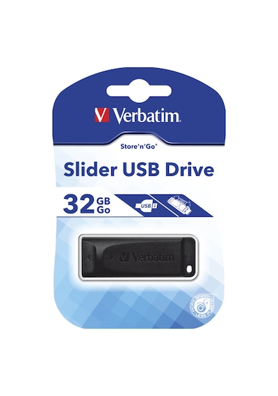 Verbatim Store N Go Slider 98697 32 GB Usb 2.0 Flash Bellek
