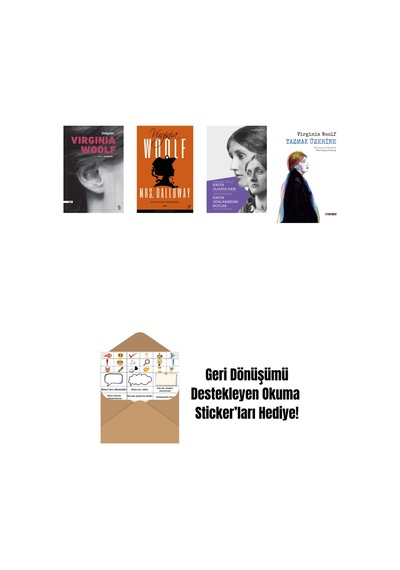 Virginia Woolf 4 Kitap Set + Okuma Sticker'ları