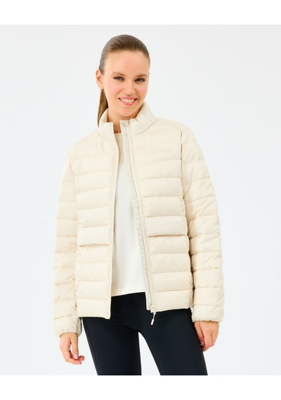 Skechers W Padded Jacket Kadın Ecru Mont S242063-1983 Ekru