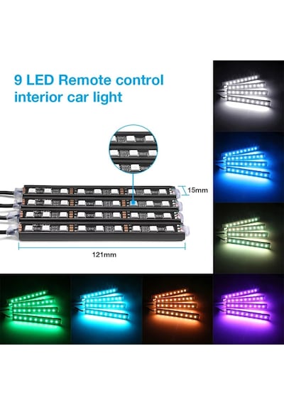 Ayak Altı Led Sese Duyarlı Uzaktan Kumandalı Carub (391662277)