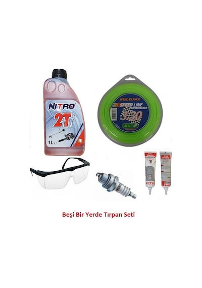 Motorlu Tırpan Aksesuarı 5'Li Set