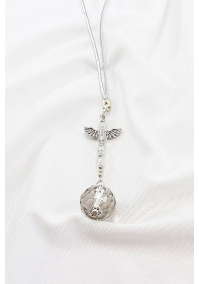 Kristal Boncuk Melek Kanadı Sun Catcher Dikiz Ayna Süsü, Araba He