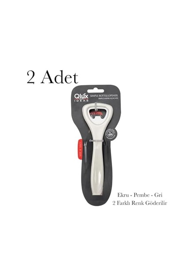 2 Adet Açacak Şişe Açacağı Metal Aksam Paslanmaz Çeliktir 2 Farklı Renk Gönderilir Diğer