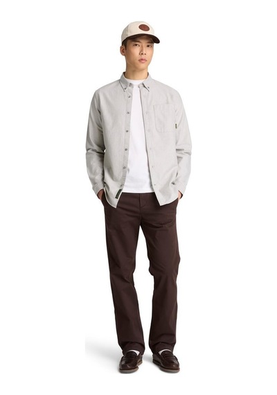 Timberland Lake Warner Solid Oxford Shirt Erkek Gömlek-33998 Gri
