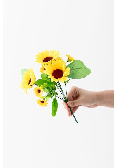 Yapay Ayçiçeği Demeti 30 Cm 7 Dal Çok Renkli
