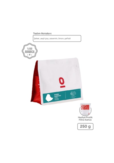 Ethiopia Shakiso Guji Çekirdek Kahve 250 G Specialty Coffee Yıkanmış %100 Arabica