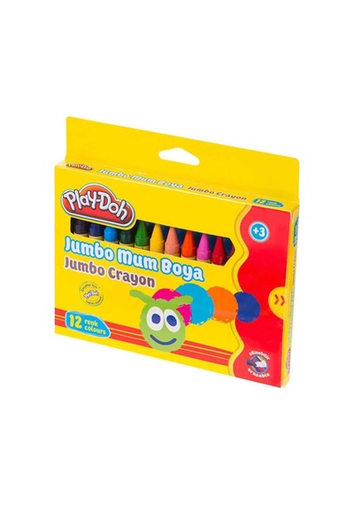 Play Doh Silinebilir Jumbo Crayon Mum Boya 12 Renk