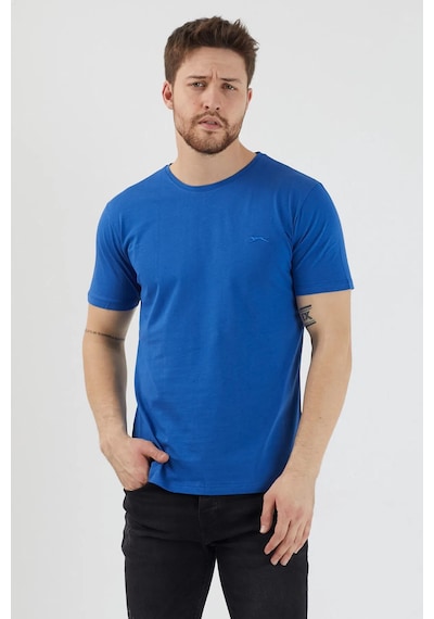 Slazenger Sander Ktn 5 Li Set Erkek Beyaz - Siyah - Gri - Haki - Saks Mavi Tişört Beyaz - Siyah - Gri - Haki - S