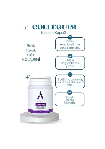 Anatolian Collegium Kolajen Kapsül 750 MG 30 Kapsül