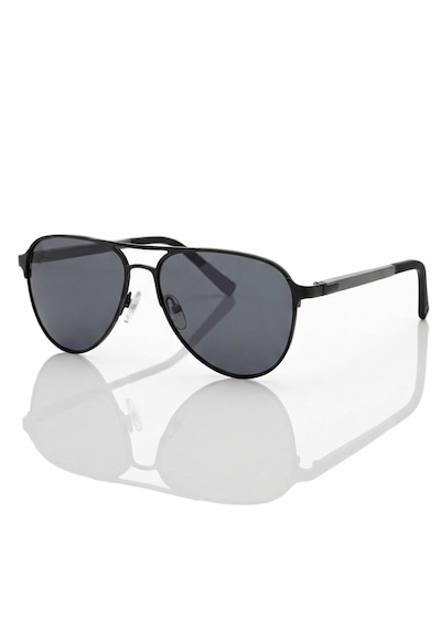 Di Caprio Dc3045black Damla Model Dynamic Aviator Polarize Camlı Erkek Güneş Gözlüğü Siyah - Gri