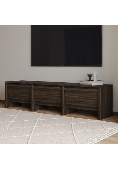 Laris 160 Cm 3 Kapaklı Tasarım Tv Sehpası Ceviz