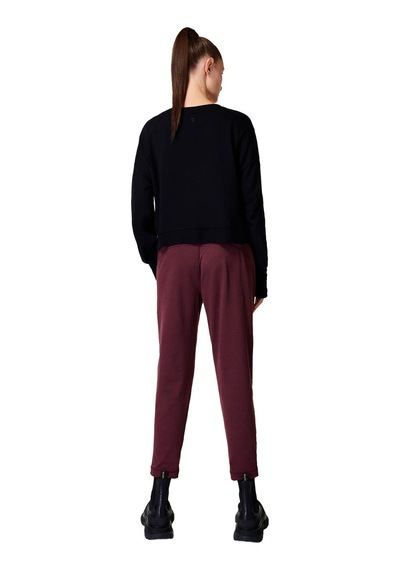 Sweaty Betty After Class Crop Sweatshirt Blk Siyah