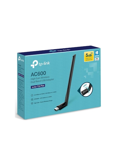 Powermaster Tp-link Archer T2u Plus Ac600 600 Mbps Dualband Antenli Usb Wireless Adaptör