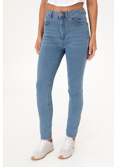 U.S. Polo Assn. Kadın Açık Mavi Skinny High Waist Fit Jean Pantolon 50297532-DN0013
