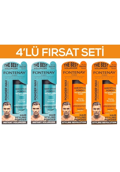 Fontenay Saç Şekillendirici Pudra Toz Wax Mat Effect 2 x 20 G + Ultra Strong 2 x 20 G