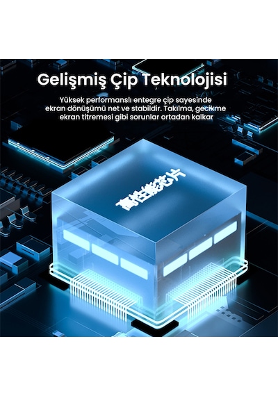 Veggieg Usb-a To 4k 30hz Hdmı Ve 1080p 60hz Vga Görüntü Çevirici Kablo