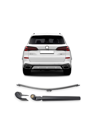Bmw X5 G05 2023-2027 Uyumlu Arka Cam Silecek Kolu Ve Süpürgesi Takım 61627456077