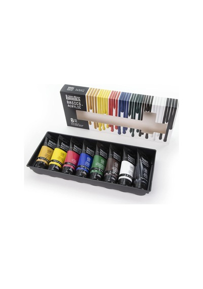 3699396 Basics Akrilik Boya Seti 8 X 75 Ml Tüpler, Işığa Dayanıklı Sanatçı Akrilik Boyaları, Parlak Renkler, Tuval, Akrilik Boyama, Karışık Medya Ve Yaratıcı Projeler İçin İdeal 3699396 Basics Akrilik Boya Seti 8 X 75 Ml Tüpler, Işığa Dayanıklı Sanatçı Akrilik Boyaları, Parlak Renkler, Tuval, Akrilik Boyama, Karışık Medya Ve Yaratıcı Projeler İçin İdeal