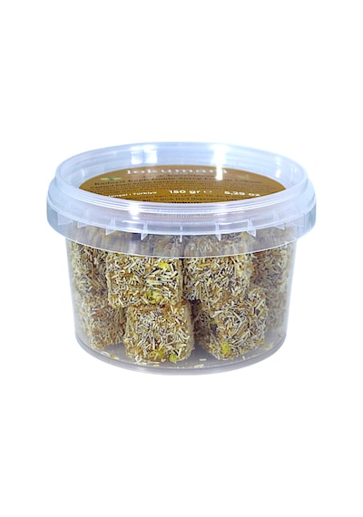 Kadayıf Kaplı Çifte Kavrulmuş Antep Fıstıklı Lokum 150 Gr