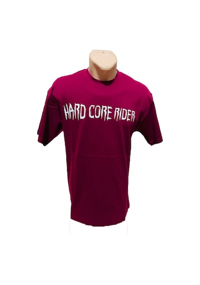 Bordo Hard Core Oversize Erkek Tişört Bordo
