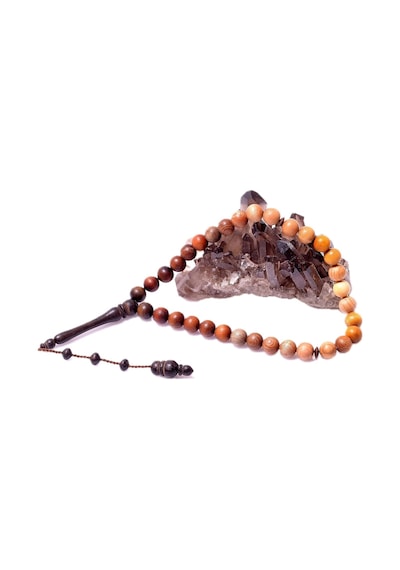 Küre Kesim Karma Ağaç Tesbih - 10 Mm - Taş Sandığı