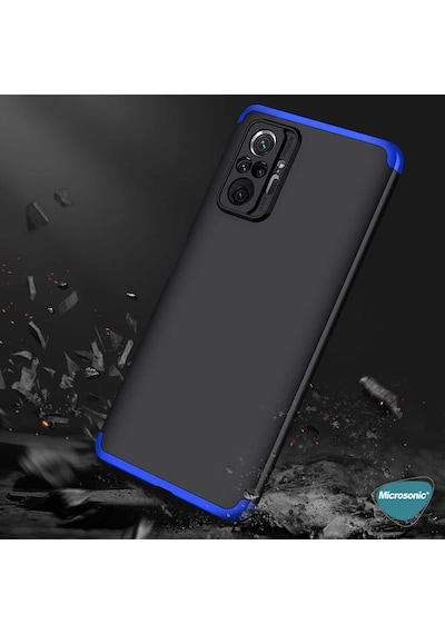 Microsonic Xiaomi Redmi Note 10 Pro Kılıf Double Dip 360 Protective