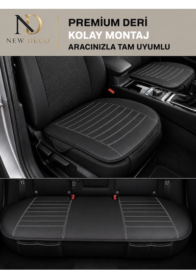Ford B-max Araçlara Uyumlu Premium Deri 3 Parça Oto Koltuk Minderi Araca Uyumlu 4 Mevsim Kolay Montaj 55632546