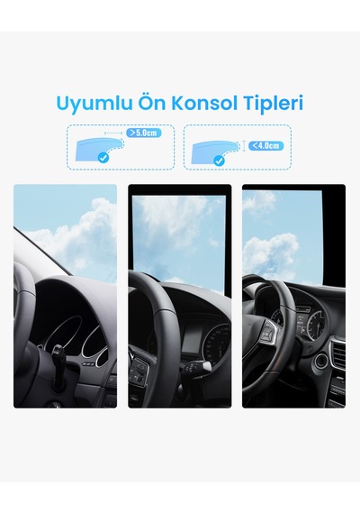 Ugreen Araç Gövde Üstü Klipsli Araç İçi Telefon Tutucu, 60796