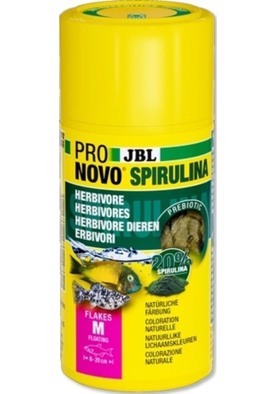 Jbl Pro Novo Spirulina Flakes Medium 40 Gr Kutu Yem
