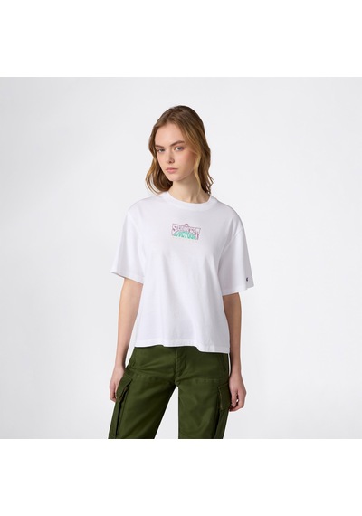 Champion Relaxed Fit Kadın Beyaz T-shirt 118389 2800324