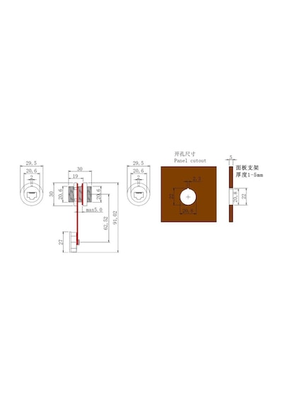 Ic-266H Pano Tipi Rj45 Soket Ip67