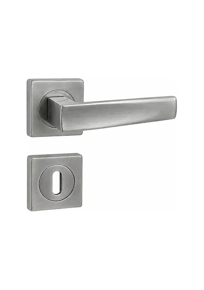 Sese Duru Modeli Rozetli Oda Kapı Kolu Inox Renk 200-203r-01-53