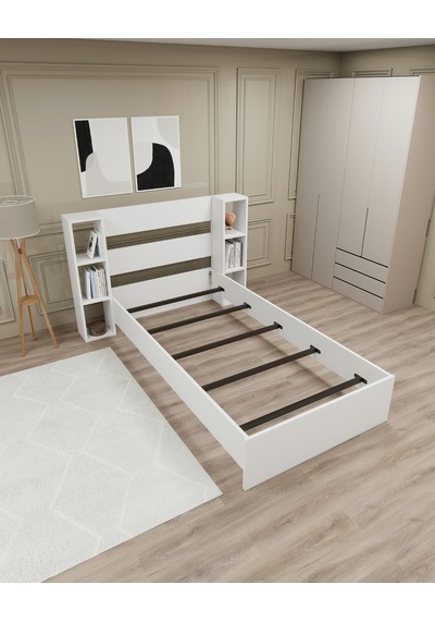 Arnetti Smart Karyola 90x190 Yatak Uyumlu Beyaz Arnetti Smart Karyola 90x190 Yatak Uyumlu Beyaz