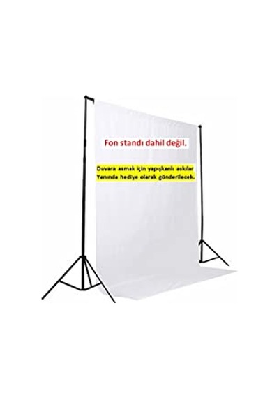 White Screen Beyaz Fon Perde 2 X 3 M Fon Standı Dahil Değil