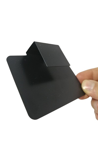 10 Adet Silinebilir Siyah Pvc Etiket 9x6 Cm 20 Mm Geçme Takma