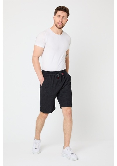 Mmetalic Erkek Siyah Regular Fit Şort