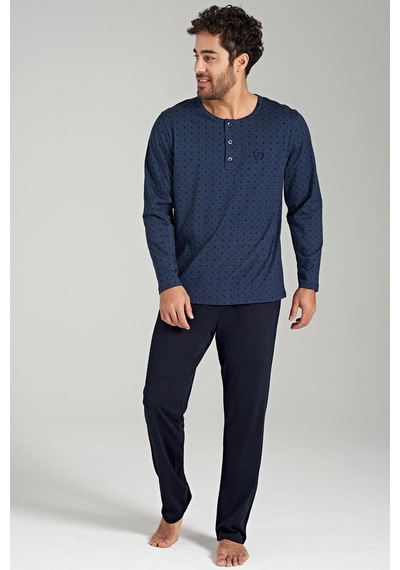 Pijadore 1686 Erkek Uzun Kollu Pijama Takım 001