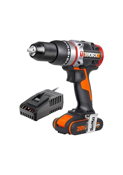 Worx WX354.9C 20 V 2.0 Ah Li-ion Tek Akülü Kömürsüz Profesyonel Darbeli Şarjlı Matkap