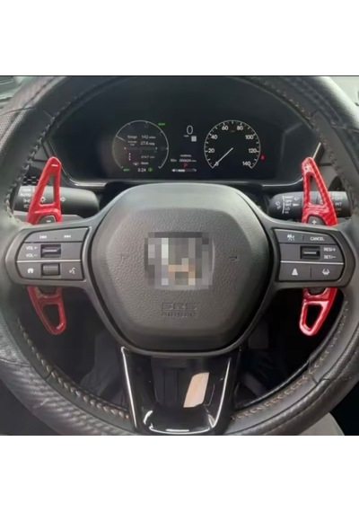 Honda Civic Fn1 Kırmızı Karbon F1 Kulakçık Vites 2022-2025 Kırmızı