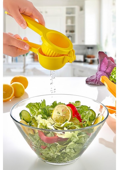 1 Adet Pratik Sert Plastik Limon Sıkacağı Paslanmaz Lime Narenciye Sıkıcı Mutfak Aleti 1. Kalite Ser Diğer
