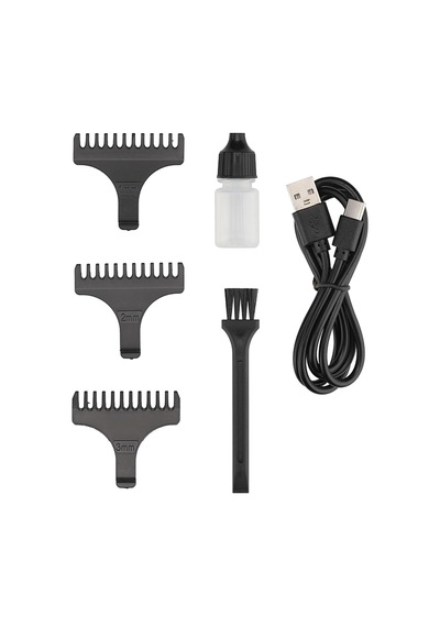 Shc-1903 T-bıçaklı Saç Sakal Kesme Makinesi, Usb Şarjlı, Lcd Ekranlı, 1-2-3 Mm Taraklı, Kablosuz Ense Ve Sakal Düzeltici