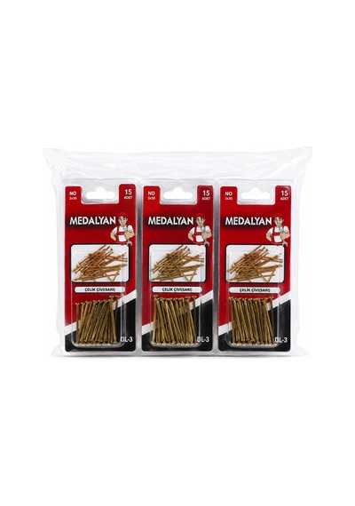 180 Adet 3x50 12x15pcs Sarı Tp Çelik Tel Çivi 5468 Diğer