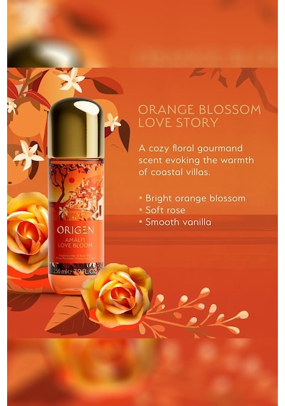 Origen Amalfi Love Bloom Kadın Parfümü + Saç Ve Vücut Spreyi Set Çiçeksi