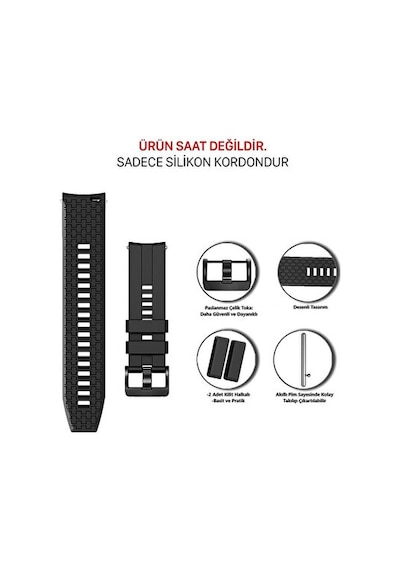 Huawei Watch Huawei Gt/huawei Gt2/huawei Gt2e/huawei Gt2 Pro/huawei Gt3/huawei Gt3 Pro/huawei Gt4 46mm Kordon İçi Desenli Yumuşak Spor Silikon Kayış