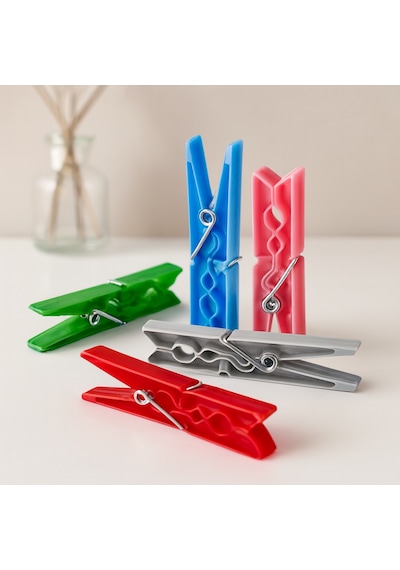 Plastik Çamaşır Mandalı 24'lü Paket Diğer