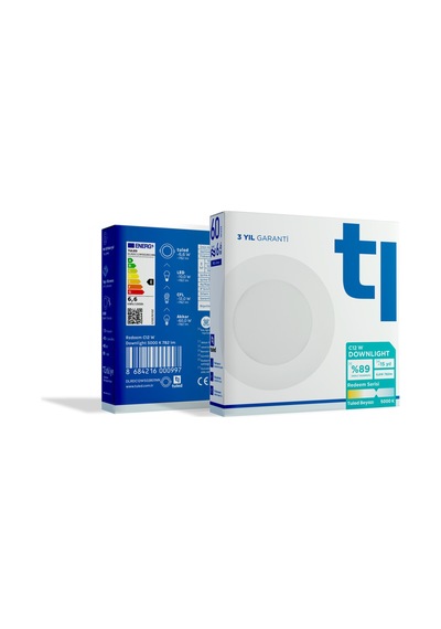 Redeem C12W Downlight, Titreşimsiz, Göz Konforu, 782 Lümen, Beyazı, 5000 Kelvin Beyaz