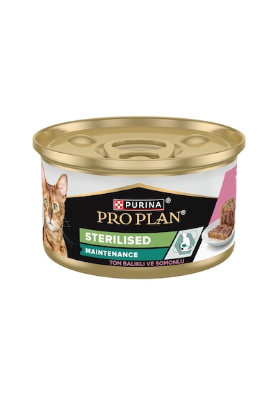 Pro Plan Ton Balıklı Ve Somonlu Kısırlaştırılmış Kedi Konservesi 85 Gr